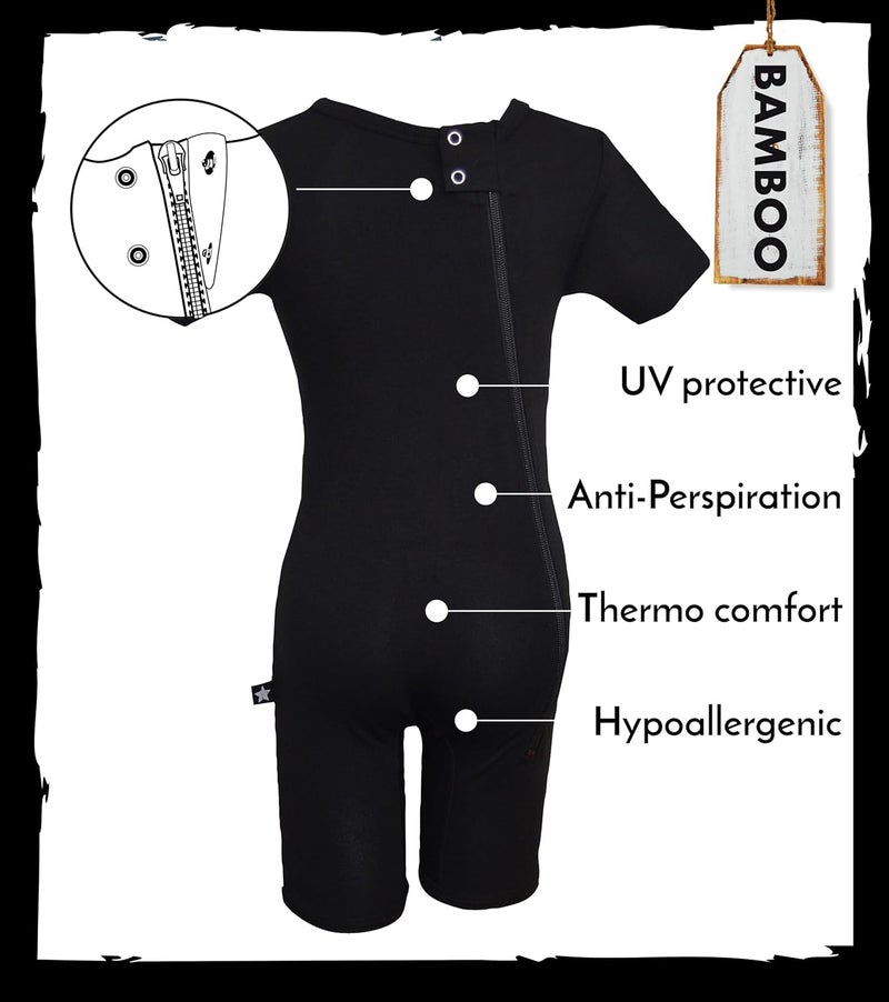JOF Berlin Body Zipper For Adults | Black | Onesie Bodyshort With Zipper | Adaptive Clothing For Peope With Special Needs - Image 4